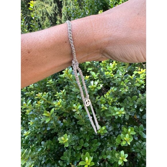 Carolina Bucci White Gold 18K Lucky Bracelet With Peace Charm - Picture 11 of 12